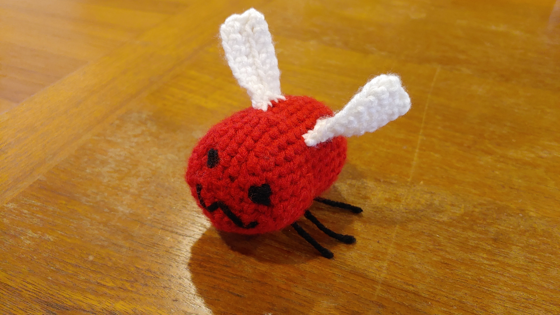 Amigurumi of Eggbug.