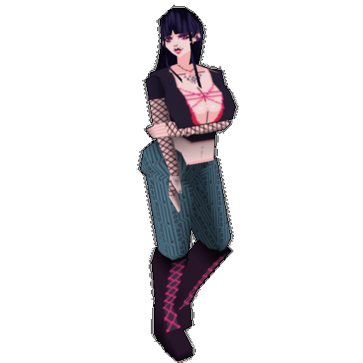 Low poly turntable animation of e.x.weis's OC Reika.